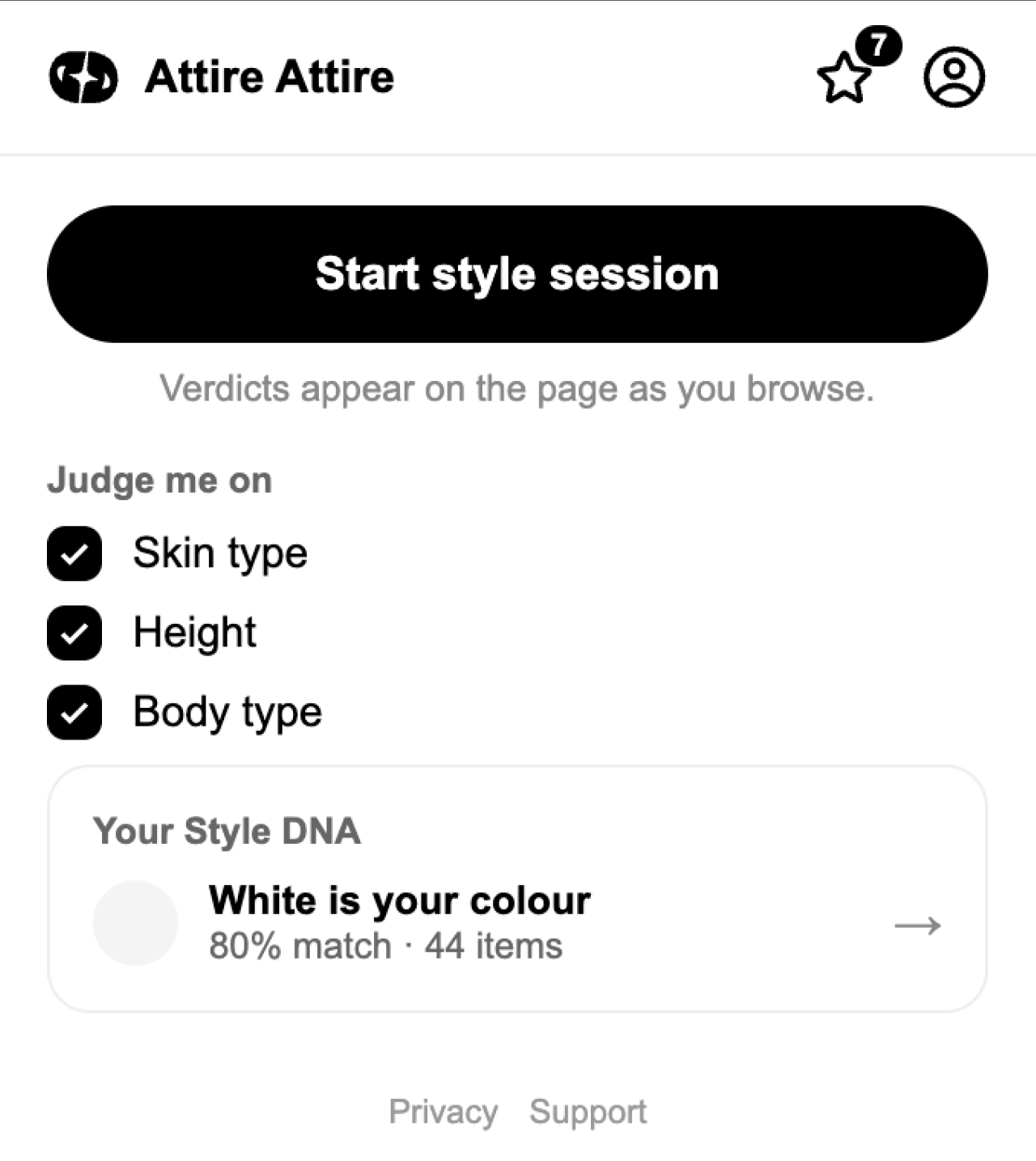 Attire Attire FIT extension
